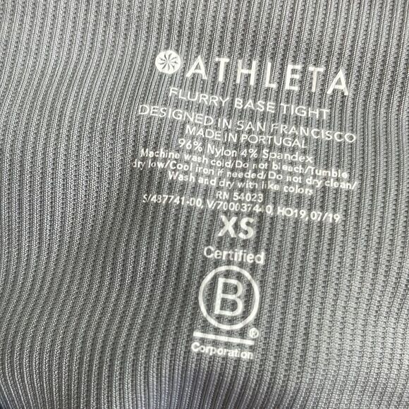 ATHLETA FLURRY BASE TIGHTS IN GRAY - Picture 4 of 5